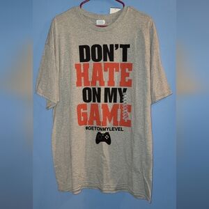 Gray Gaming T-Shirt - "Don't Hate On My Game"